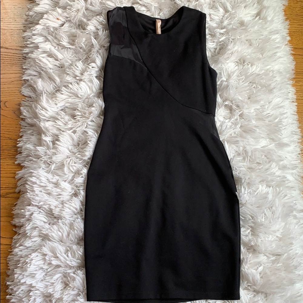 Black mini dress